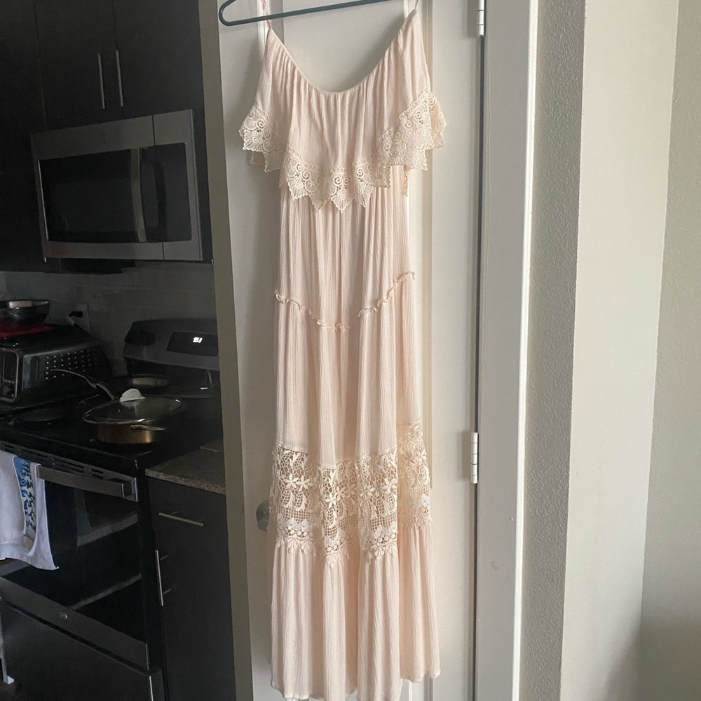 Flying Tomato Cream Maxi Dress